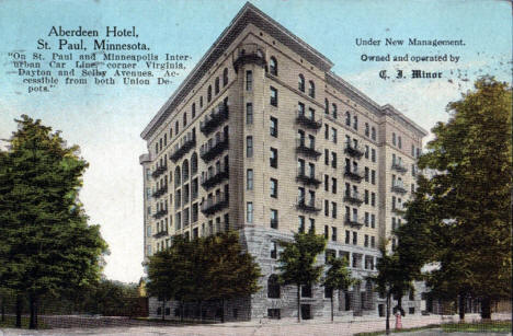 Aberdeen Hotel, St. Paul Minnesota, 1915
