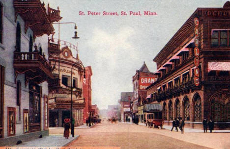 St. Peter Street, St. Paul Minnesota, 1908