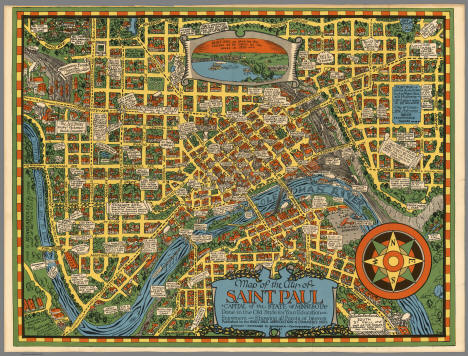 Map of the City of Saint Paul, Minnesota, 1931