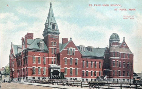 Central High School, 10th and Robert, St. Paul, Minnesota, 1909