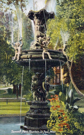Summit Park Fountain, St. Paul, Minnesota, 1908