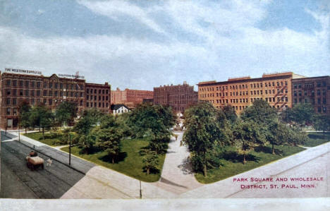 Park Square and the Wholesale District, St. Paul, Minnesota, 1910