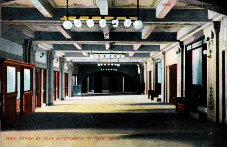 Main Foyer, St. Paul Auditorium, St. Paul, Minnesota, 1907