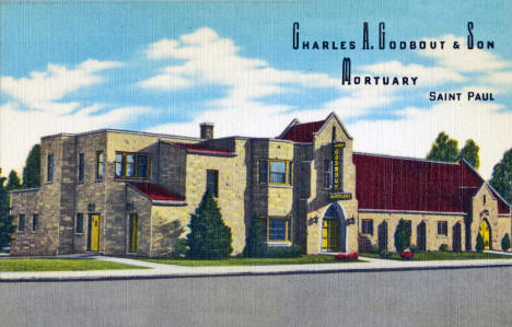 Charles A. Godbout and Son Mortuary, 560 W 7th Street, St. Paul, Minnesota, 1940s