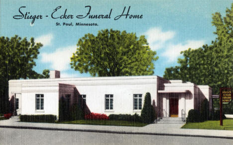 Stieger-Ecker Funeral Home, 625 N Dale, St. Paul, Minnesota, 1940s