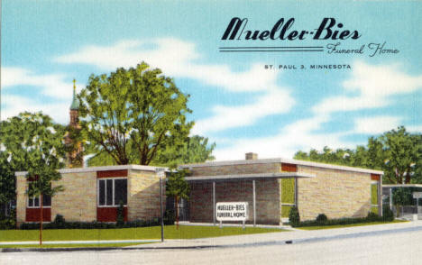 Mueller-Bies Funeral Home, 650 N Dale, St. Paul, Minnesota, 1940's