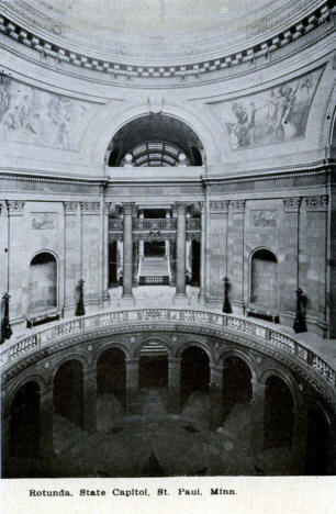 Rotunda at State Capitol, St. Paul, Minnesota, 1909