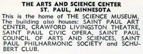 The Arts and Science Center, 30 E 10th Street, St. Paul, Minnesota, 1960s