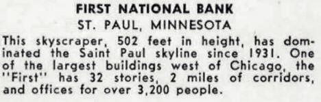 First National Bank Building, 332 Minnesota Street, St. Paul, Minnesota, 1964
