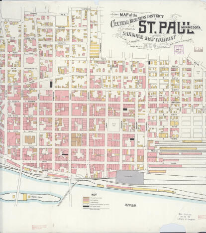 Sanborn Fire Insurance Map of St. Paul, Minnesota, 1904 - sheet 1