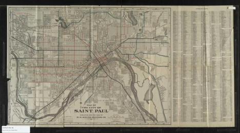 Map of the City of St. Paul, Minnesota, 1922