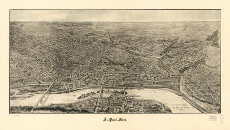 Panoramic view of St. Paul, Minnesota, 1906
