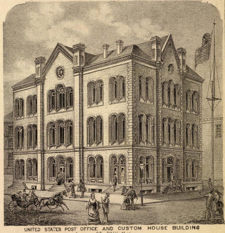 United States Post Office and Custom House Building, St. Paul, Minnesota, 1874