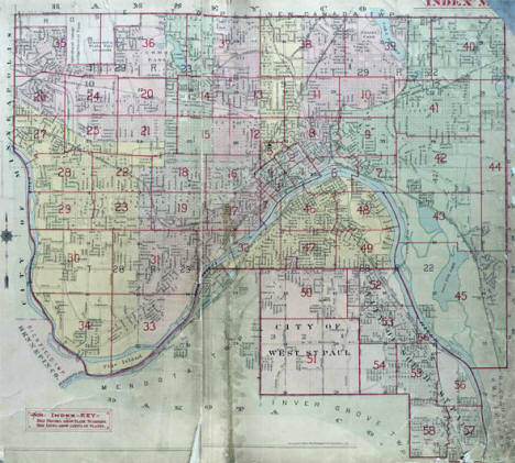 Plat map of St. Paul, Minnesota, 1916