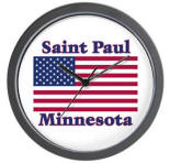 Saint Paul Flag Wall Clock
