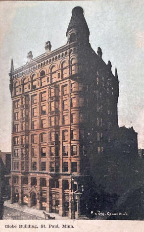 Globe Building, SW corner 4th and Cedar, St. Paul, Minnesota, 1907