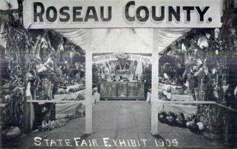 Roseau County State Fair Exhibit, 1909