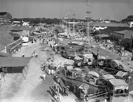 The Midway at the Minnesota State Fair, 1938