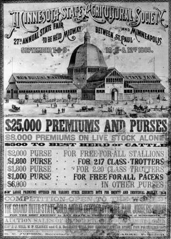 Poster for the 27th Annual Minnesota State Fair, 1885