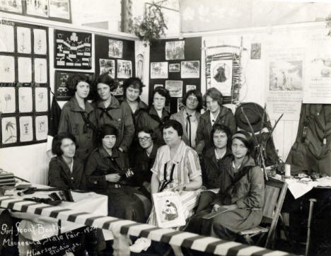Girl Scout Booth, Minnesota State Fair, 1924