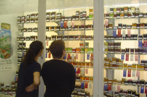 Jams, jellies, and honeys on display at the Minnesota State Fair, 2005