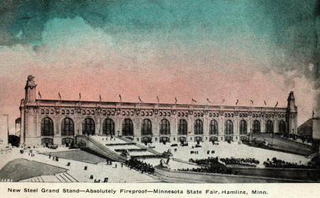 New Steel Grand Stand, State Fair, 1909