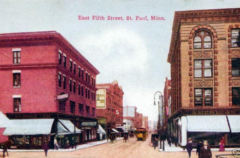 East Fifth Street, St. Paul Minnesota, 1908