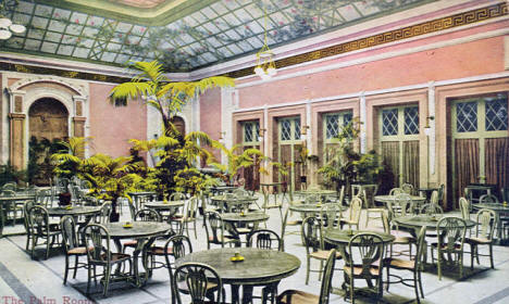 The Palm Room, Hotel St. Paul, St. Paul Minnesota, 1920's?