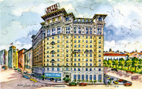 Hotel St. Paul, St. Paul Minnesota, early 1960's