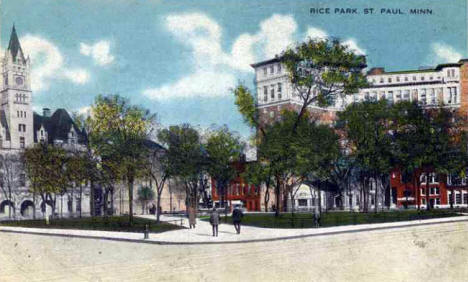Rice Park, St. Paul Minnesota, 1917