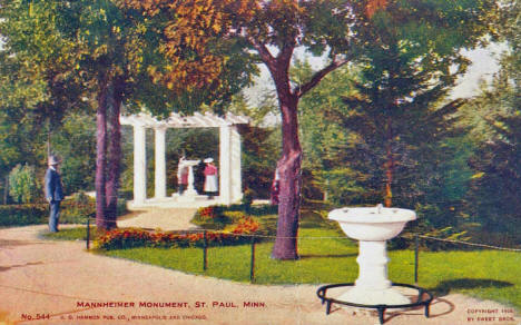 Mannheimer Monument, St. Paul Minnesota, 1906