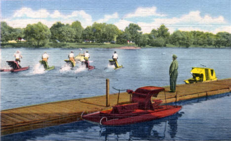 Water Bike Race, St. Paul Minnesota, 1948