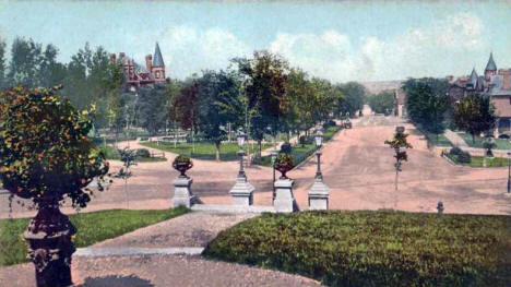 Summit Avenue and Park, St. Paul Minnesota, 1910's