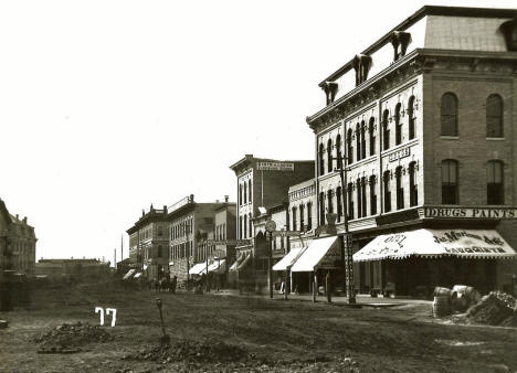 Washington Avenue from Nicollet, Minneapolis Minnesota, 1873