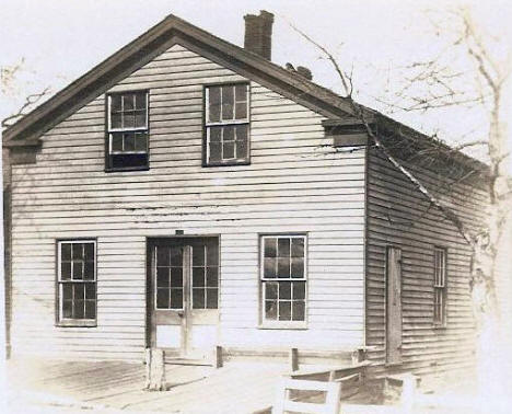 R P Russell Store, the first store in St. Anthony (later Minneapolis Minnesota), 1849