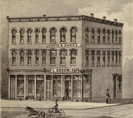 Williams Block, corner of Washington Avenue S and First Avenue S, Minneapolis Minnesota, 1874