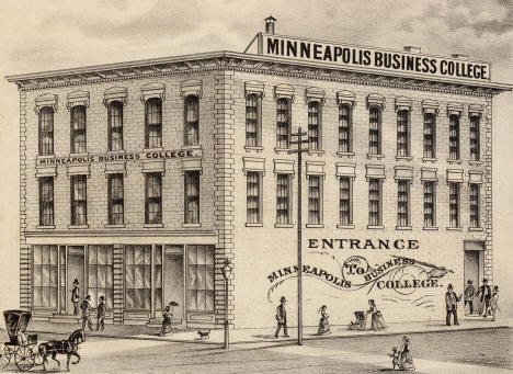 Minneapolis Business College, Minneapolis Minnesota, 1874
