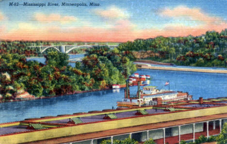 Mississippi River, Minneapolis Minnesota, 1940