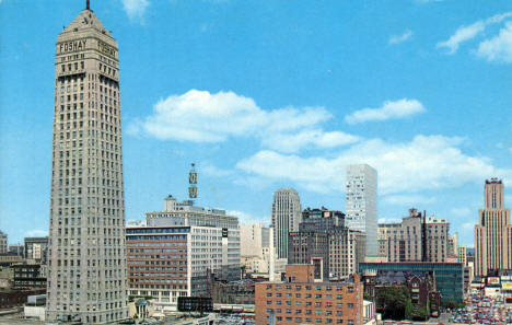 Downtown Minneapolis Skyline, late 1960's?