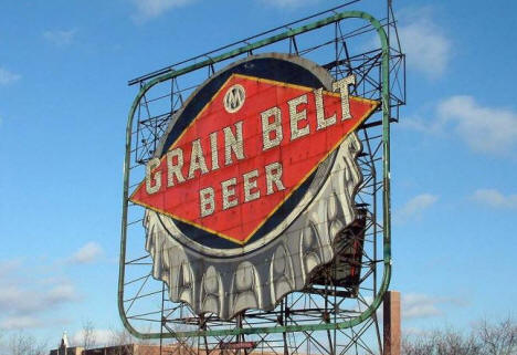 Historic Grain Belt Beer sign, Nicollet Island, Minnesota, 2008