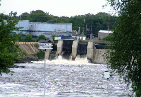 Mississippi River Falls in Little Falls Minnesota, 2007
