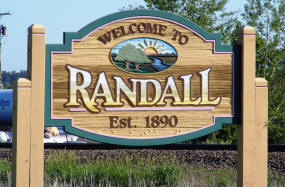 Randall Minnesota Welcome Sign