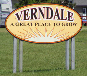 Verndale Minnesota Welcome Sign