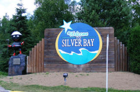 Welcome to Silver Bay Minnesota sign