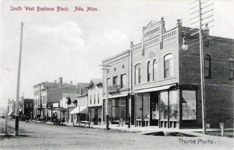 South West Business Block, Ada Minnesota, 1910