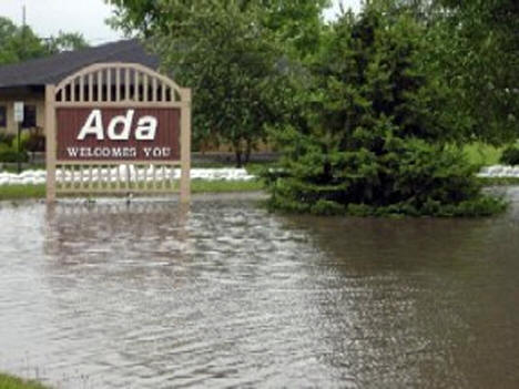 Flooding in Ada, 2002
