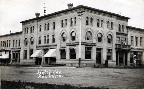 Hotel Ada, Ada Minnesota, 1910's