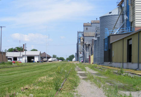 Grain elevators and railroad tracks, Ada Minnesota, 2008