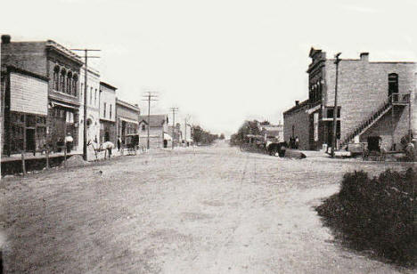 Fourth Street, Adams Minnesota, 1912