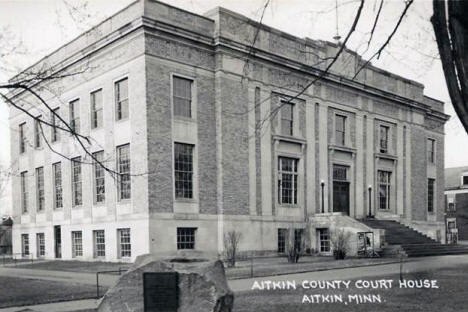 Aitkin County Court House, Aitkin Minnesota, 1950's